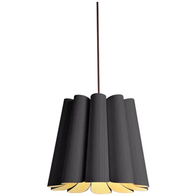 Bruck Lighting Renata Pendant Wep Light - Black Finish - Ebony Shade Made To Order