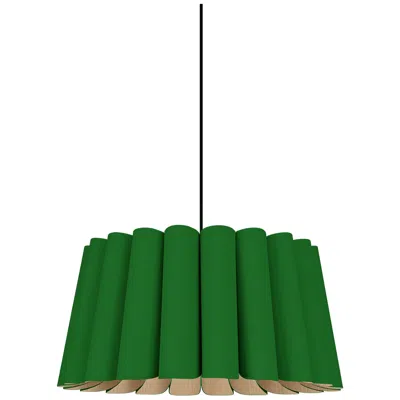 Bruck Lighting Renata Pendant Wep Light - Black Finish - Green Shade Made To Order
