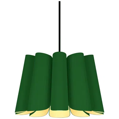 Bruck Lighting Renata Pendant Wep Light - Black Finish - Green Shade Made To Order