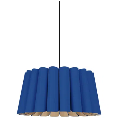Bruck Lighting Renata Pendant Wep Light Collection - Black Finish - Blue Shade
