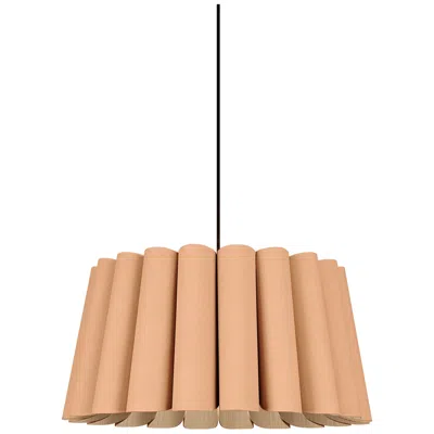 Bruck Lighting Renata Pendant Wep Light Collection - Black Finish - Petribi Shade In Brown