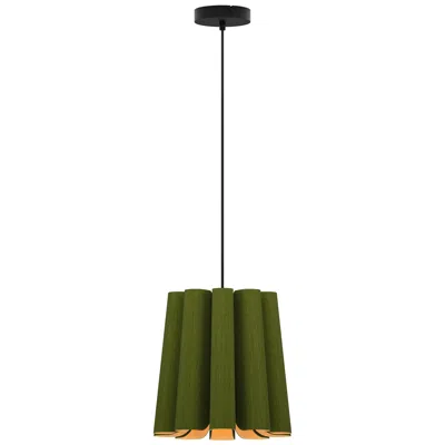 Bruck Lighting Renata Wep Collection 11.8" Green Pendant