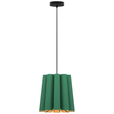 Bruck Lighting Renata Wep Collection 11.8" Light Petrol Pendant