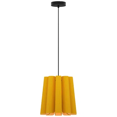 Bruck Lighting Renata Wep Collection 11.8" Yellow Pendant