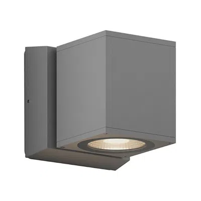 Bruck Lighting Sera 5.1" High Silver Square Downlight Led Outdoor Wall Sconce