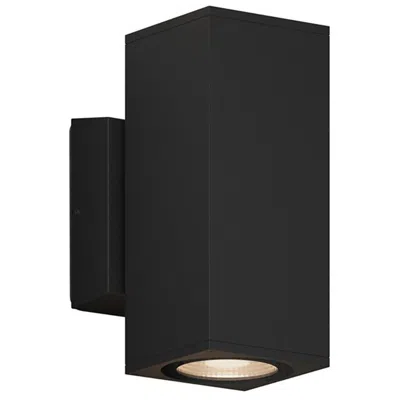 Bruck Lighting Sera 9.1" High Anthracite Square Up & Downlight Led Outdoor Wall Sconce