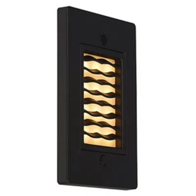 Bruck Lighting Step 1 - Step Light - Led - Vertical Wave - 3000k - Bronze Finish