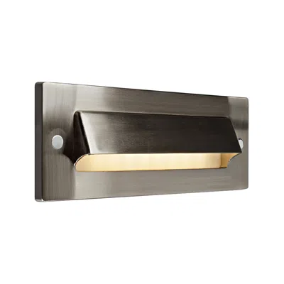 Bruck Lighting Step 8 3/4"w Brushed Nickel Cove Outdoor Led Step Light
