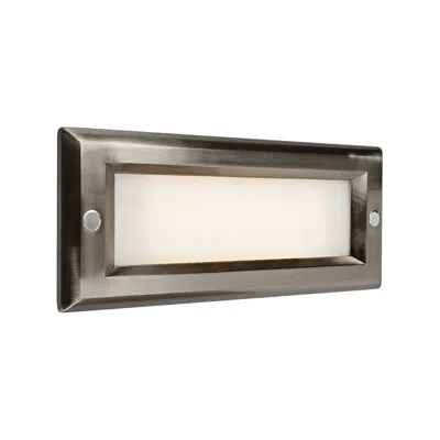 Bruck Lighting Step 8 3/4"w Brushed Nickel Opal Lens Outdoor Led Step Light