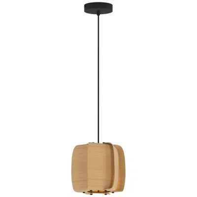 Bruck Lighting Wep Alba 26 10.25"w Pendant Black Finish With Ash Shade Made To Order