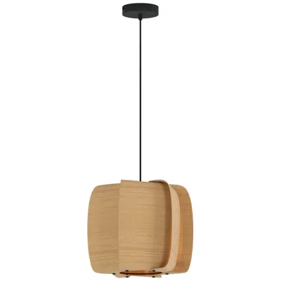 Bruck Lighting Wep Alba 40 15.75"w Pendant Black Finish With Ash Shade Made To Order