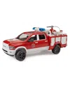 BRUDER UNISEX RAM FIRE SERVICE TRUCK WITH LIGHT AND SOUND MODULE STORAGE COMPARTMENTS WITH DOORS ON BOTH SI