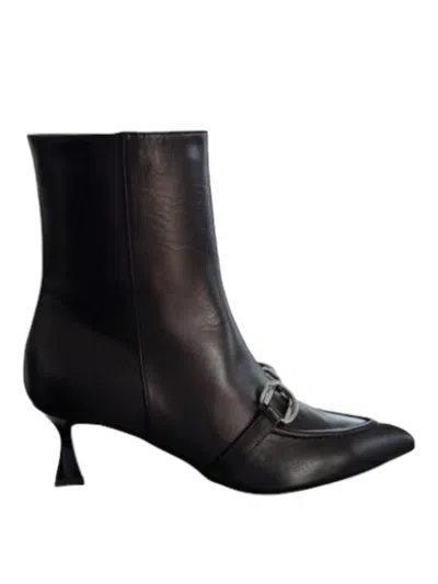 Bruglia Black Nappa Ankle Boot