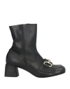 Bruglia Woman Ankle Boots Black Size 11 Leather