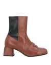 Bruglia Woman Ankle Boots Tan Size 9 Soft Leather In Brown