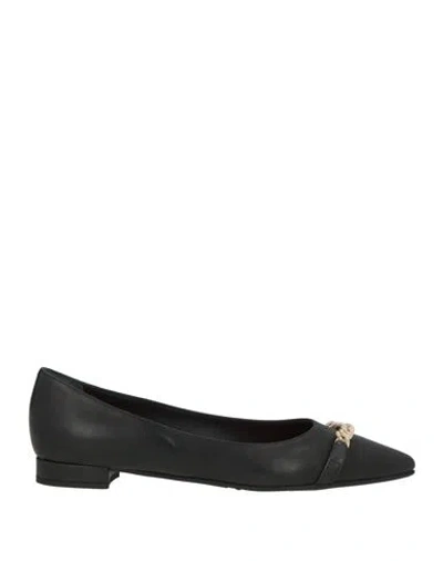 Bruglia Woman Ballet Flats Black Size 8 Calfskin