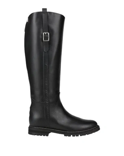 Bruglia Woman Knee Boots Black Size 11 Soft Leather