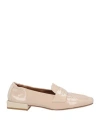 Bruglia Woman Loafers Beige Size 6 Soft Leather In Beige