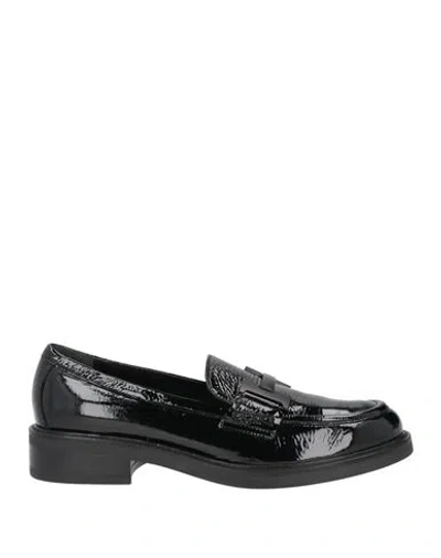 Bruglia Woman Loafers Black Size 11 Leather