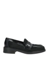 Bruglia Woman Loafers Black Size 6 Leather In Black