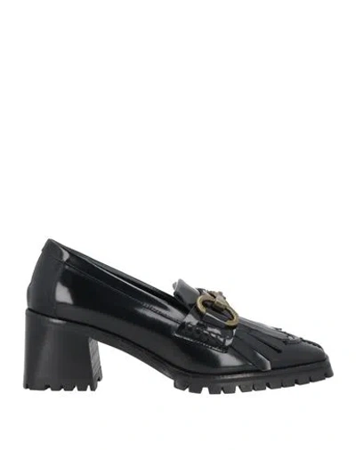 Bruglia Woman Loafers Black Size 7 Leather