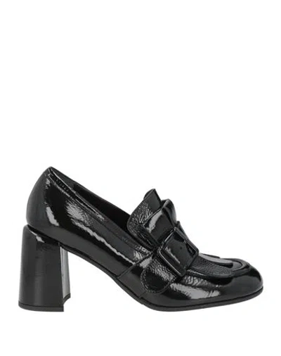 Bruglia Woman Loafers Black Size 8 Leather