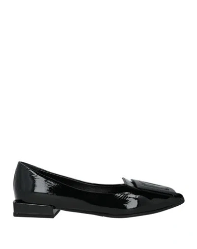 Bruglia Woman Loafers Black Size 8 Leather