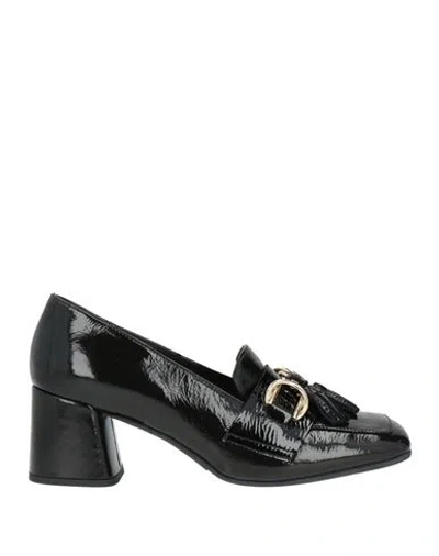 Bruglia Woman Loafers Black Size 9 Leather