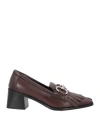 Bruglia Woman Loafers Chocolate Brown Size 9 Soft Leather