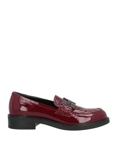 Bruglia Woman Loafers Red Size 10 Leather