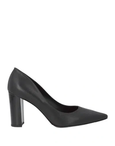 Bruglia Woman Pumps Black Size 11 Calfskin