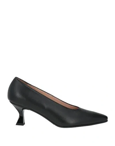Bruglia Woman Pumps Black Size 7 Leather In Multi