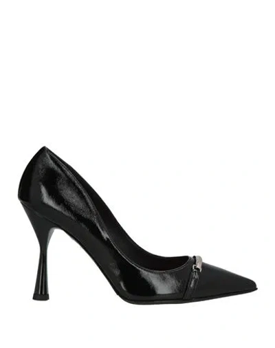 Bruglia Woman Pumps Black Size 9 Leather