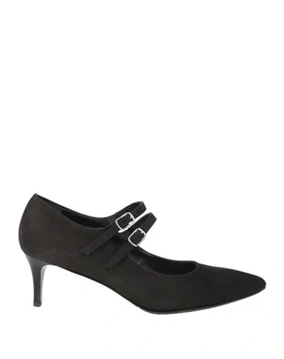 Bruglia Woman Pumps Black Size 9 Leather