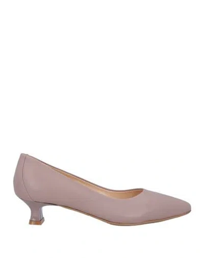 Bruglia Woman Pumps Blush Size 8 Leather In Pink