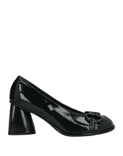 Bruglia Woman Pumps Dark Green Size 6 Leather