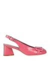 Bruglia Woman Pumps Pink Size 7.5 Leather In Pink
