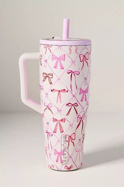 Brumate 40 Oz. Bow Era Straw Tumbler Water Bottle In Pink