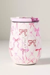 Brumate Bow Collection Uncork'd Leakproof Wine Tumbler In Pink