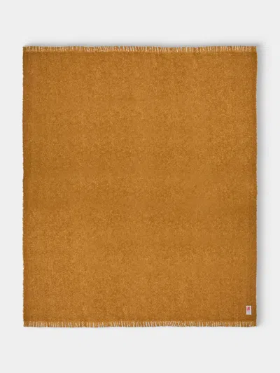 Brun De Vian-tiran Cirrus Handwoven Mohair Throw (71in/1.8m) In Brown