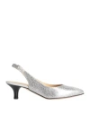 Brunate Woman Pumps Silver Size 6 Soft Leather In Silver