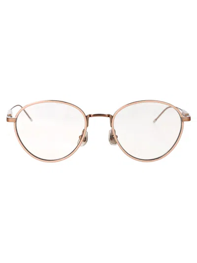 Brunello Cucinelli 0bc1003t Glasses In 5011 Rose Gold/camel