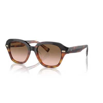 Brunello Cucinelli 0bc4004s Oversized Tortoiseshell Square Frame Sunglasses In Pattern