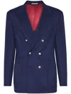 Brunello Cucinelli Corduroy Double-breasted Jacket Peak Lapels