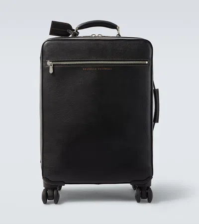 Brunello Cucinelli Leather Carry-on Suitcase