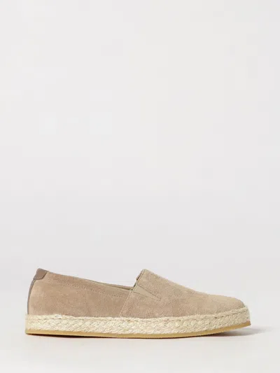 Brunello Cucinelli Kid's Suede Leather Espadrilles With Rubber Soles In Multi