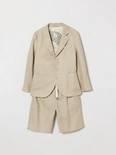 Brunello Cucinelli Tracksuit Kids Color Beige In Neutral