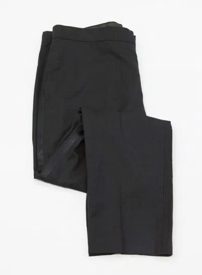 Pre-owned Brunello Cucinelli $1300  Men's Silk-virgin Wool Tuxedo Dress Pants A242 In Gray