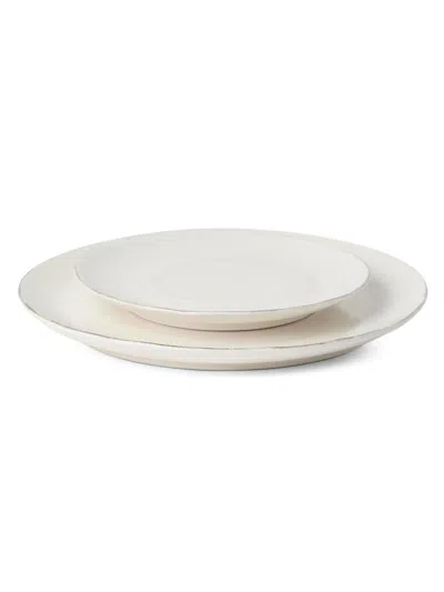 Brunello Cucinelli 2 Piece Tradition Ceramic Plate Set In White