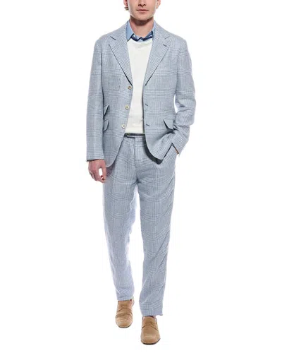 Brunello Cucinelli 2pc Linen & Wool-blend Suit